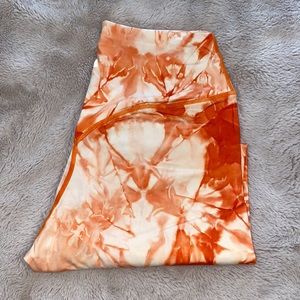 Balance Athletica (Vitality) Cloud Tie Dye leggings - Orange - XL
